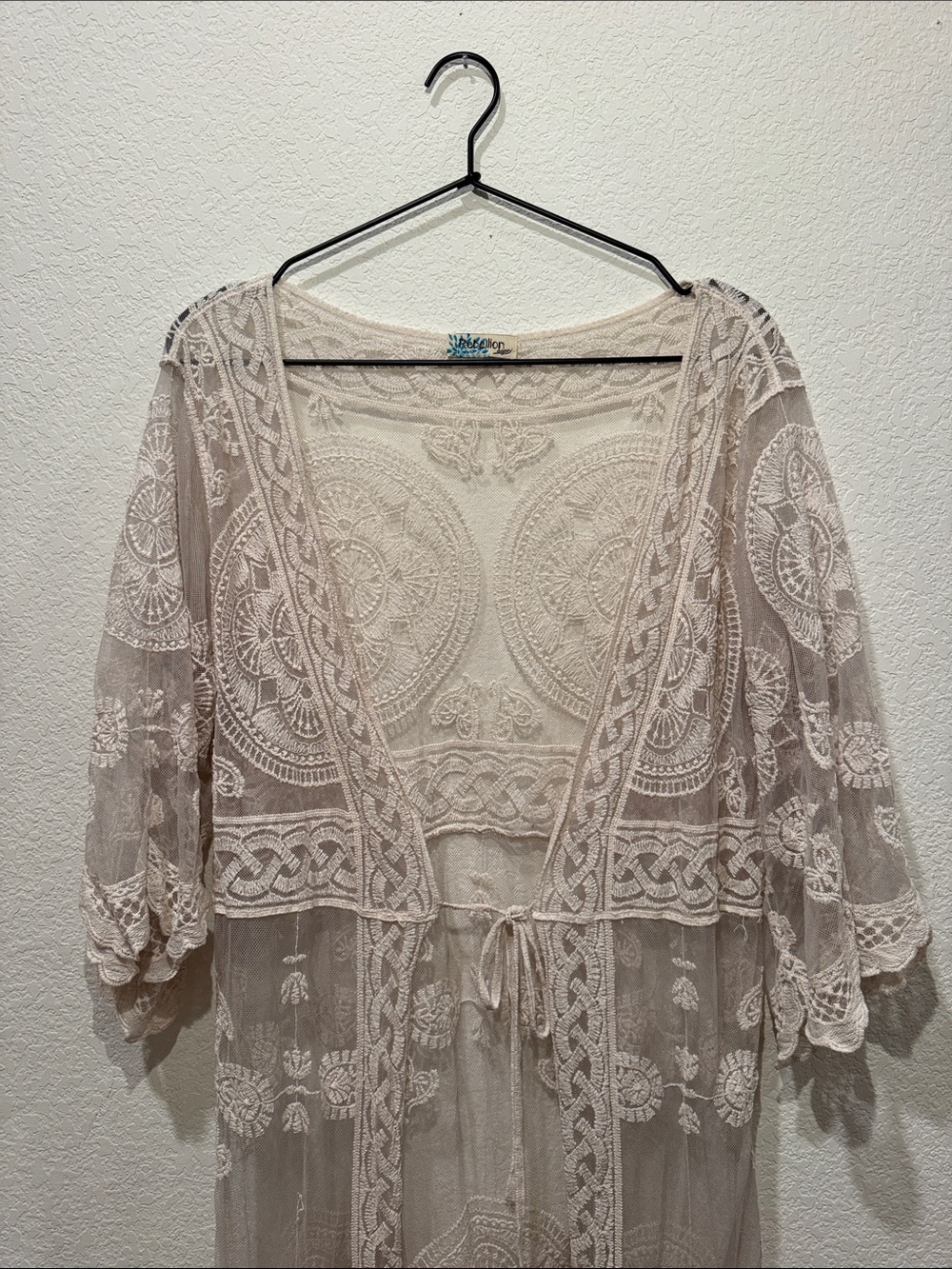 Boho REBELLION AGAIN Lace Cardigan - S